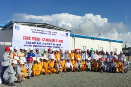 Nhà máy xử lý khí Cà Mau đạt mốc 500.000 giờ an toàn