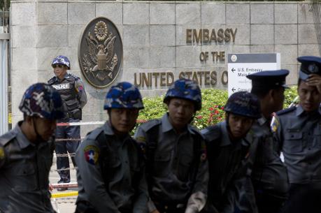 Nổ lớn ở Đại sứ quán Mỹ ở Myanmar