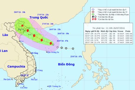 Áp thấp nhiệt đới mạnh lên thành bão số 1