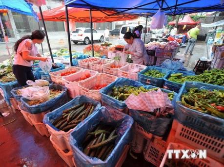 Ảnh hưởng của bão số 1: Giá mặt hàng rau xanh và thịt tươi sống tăng nhẹ