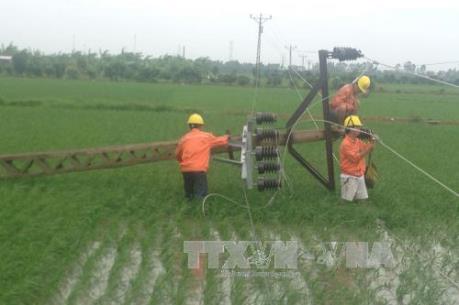 Khắc phục sự cố lưới điện sau bão số 1