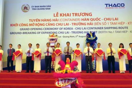 Khởi công mở rộng cảng hàng hải quốc tế Chu Lai - Trường Hải