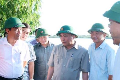 Thủ tướng khảo sát thực tế chương trình xây dựng nông thôn mới tại Thái Bình