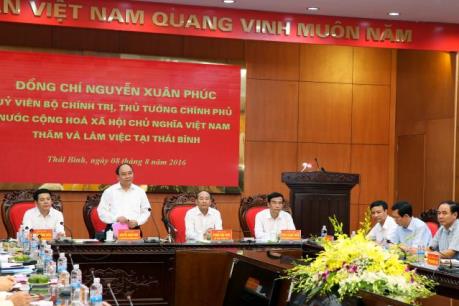 Thủ tướng Nguyễn Xuân Phúc: Thái Bình cần đẩy mạnh tái cơ cấu nông nghiệp
