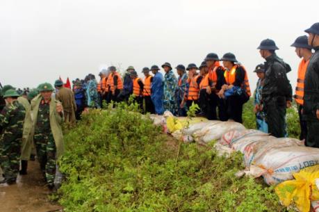 Hàng nghìn hecta lúa và hoa màu bị ngập úng do bão số 3
