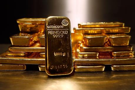 Giá vàng thế giới ngày 24/8 giảm xuống mức thấp nhất trong tháng
