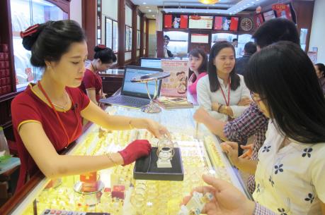 Giá vàng trong nước đang ở đáy của 2 tháng