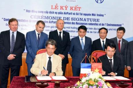 Pháp hỗ trợ Hà Nội 120.000 Euro quản lý môi trường không khí