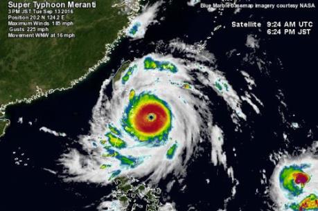 Dự báo thời tiết: Các tỉnh, thành phố ven biển theo dõi chặt siêu bão Meranti