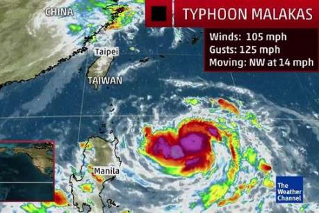 Đài Loan (Trung Quốc): Gần 200 chuyến bay phải hủy do bão Malakas