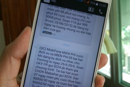 Khuyến cáo người tiêu dùng kiểm tra dịch vụ giá trị gia tăng trên điện thoại di động