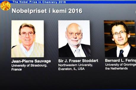 Giải Nobel Hóa học 2016 đã tìm được chủ nhân