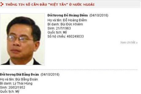 Thông báo của Bộ Công an về tổ chức "khủng bố" Việt Tân