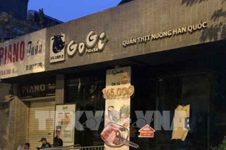 Cháy nhà hàng Gogi House trên phố Hai Bà Trưng, Hà Nội