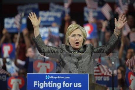Bầu cử Mỹ 2016: Bà Clinton tiếp tục chiếm ưu thế