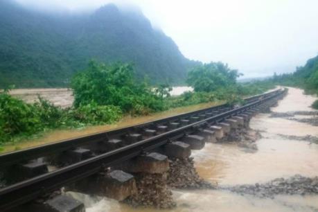 Thông tin mới nhất về thiệt hại của ngành đường sắt do mưa lũ