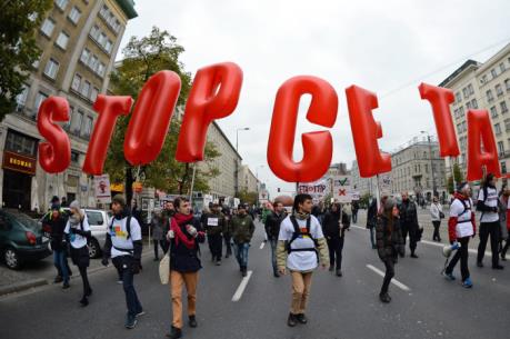 Hàng nghìn người biểu tình ở châu Âu phản đối thỏa thuận thương mại EU - Canada