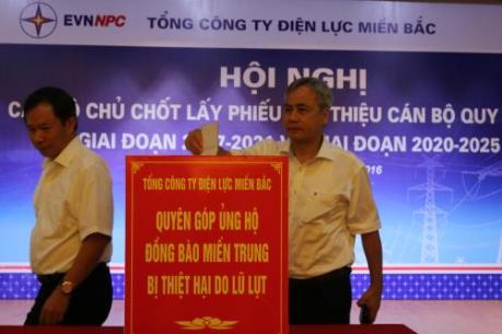 EVNNPC quyên góp gần 2,2 tỷ đồng ủng hộ đồng bào miền Trung