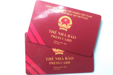 Dự kiến cấp thẻ nhà báo vào 2 đợt/năm