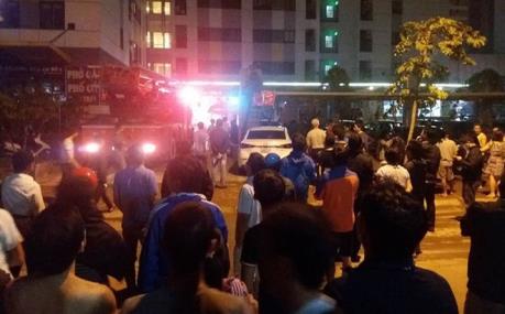 Cháy chung cư RainBow Linh Đàm