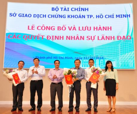 Từ 01/11/2016, HOSE có Chủ tịch Hội đồng quản trị mới