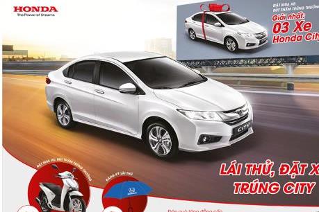 “Lái thử trúng thật” với giải thưởng 3 xe Honda City và 17 xe Sh125i