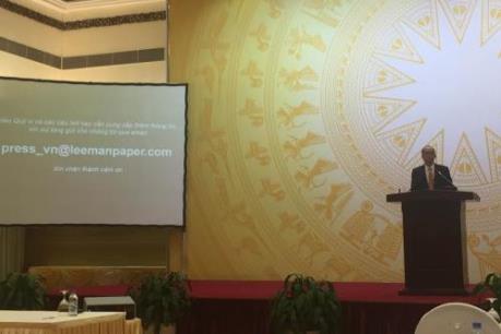 Nhà máy giấy Lee & Man chuẩn bị đi vào hoạt động cuối năm nay