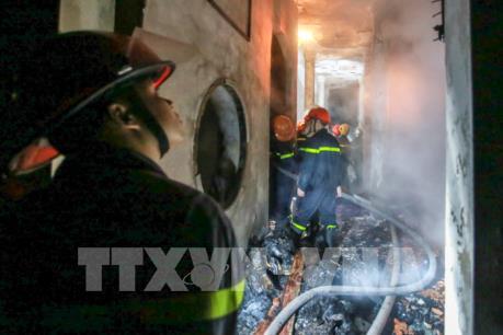 Cháy lớn tại chùa Sải (Hà Nội)