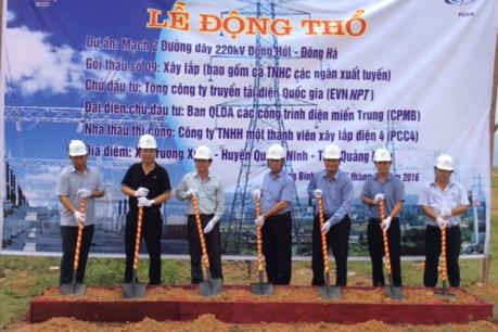 Xây dựng các đường dây 220 kV mạch 2 Đồng Hới - Đông Hà và Đông Hà – Huế