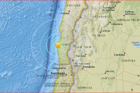 Động đất rung chuyển bờ biển phía Tây Chile