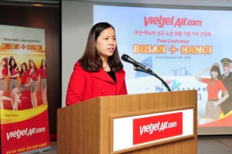 Vietjet tiếp tục mở đường bay mới, kết nối Hà Nội-Busan