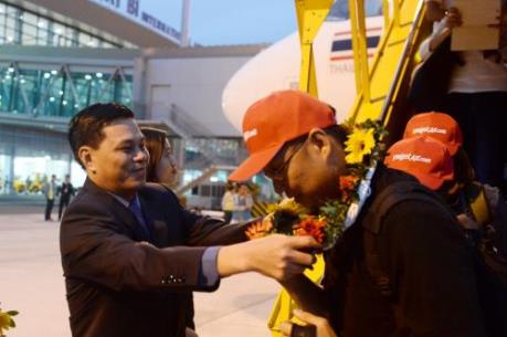 Vietjet đón chuyến bay đầu tiên trên tuyến đường Hải Phòng - Bangkok