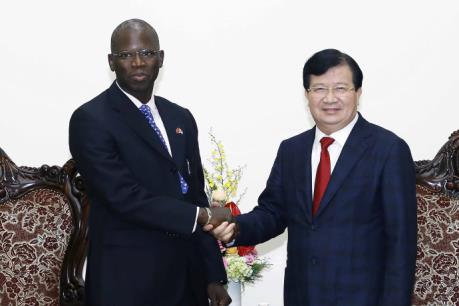 Phó Thủ tướng Trịnh Đình Dũng tiếp Giám đốc Quốc gia Ngân hàng Thế giới tại Việt Nam