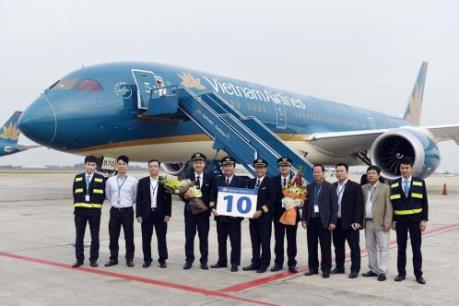 Vietnam Airlines đón nhận máy bay Boeing 787-9 Dreamliner thứ 10