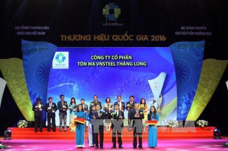 Vinh danh 88 doanh nghiệp đạt Thương hiệu Quốc gia 2016