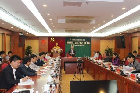 Thông báo Kỳ họp thứ 8 Ủy ban Kiểm tra Trung ương