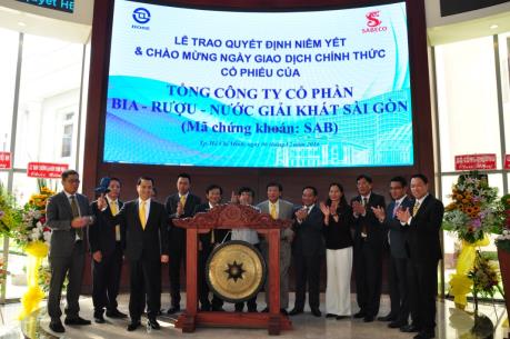 Sabeco chính thức giao dịch trên HSX