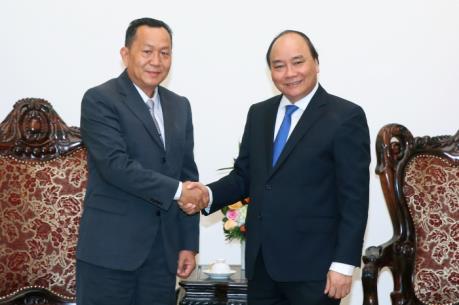 Thủ tướng Nguyễn Xuân Phúc tiếp Tổng Giám đốc Thông tấn xã Pathết Lào