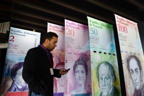 Các mẫu tiền mệnh giá lớn của Venezuela