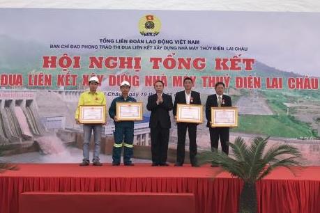 Tổng kết phong trào thi đua liên kết xây dựng công trình Thuỷ điện Lai Châu