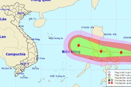 Dự báo thời tiết: Tin bão gần biển Đông
