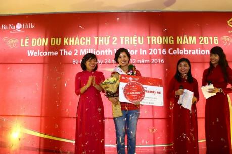 Khu du lịch Bà Nà Hills cán mốc 2 triệu lượt khách trong năm 2016