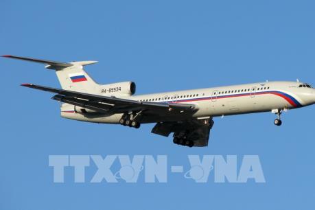 Vụ tai nạn máy bay quân sự Nga: Nga dừng toàn bộ các chuyến bay của dòng máy bay Tu-154