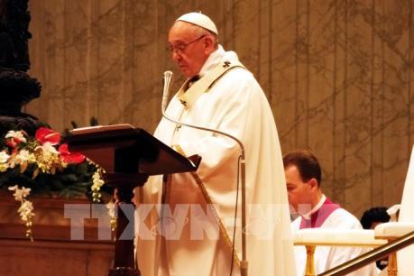 Giáo hoàng gửi thông điệp hòa bình nhân Giáng sinh 2016