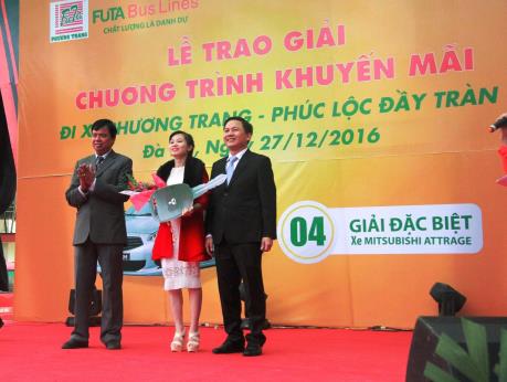 Tặng ô tô Misubishi tri ân khách hàng đi xe