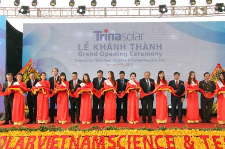 Bắc Giang khánh thành Nhà máy sản xuất pin năng lượng mặt trời Trina Solar