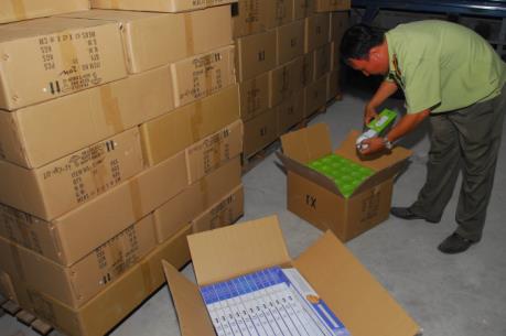 Tp.Hồ Chí Minh phát hiện kho chứa đèn led nhập lậu