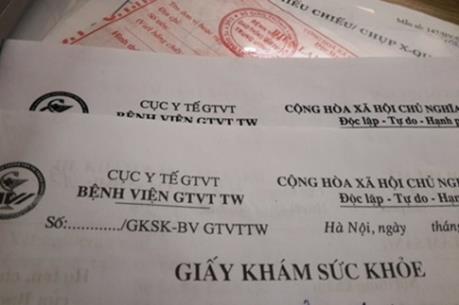 Xóa đường dây bán buôn, bán lẻ giấy khám sức khỏe giả