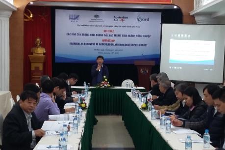 Nhiều rào cản trong kinh doanh đầu vào trung gian nông nghiệp