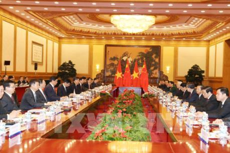 Tổng Bí thư Nguyễn Phú Trọng hội đàm với Tổng Bí thư, Chủ tịch Trung Quốc Tập Cận Bình